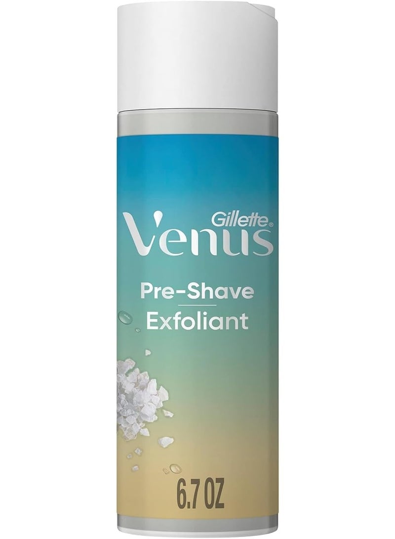 مقشر جيليت فينوس النسائي، مقشر ما قبل الحلاقة بملح البحر + نياسيناميد + بانثينول، + أولاي مع مُنعم للبشرة 200 مل - Image 4